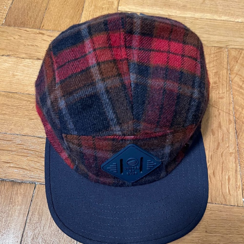 United by Blue Flannel Coffee 5 Panel Hat Navy Cap Nature NWT